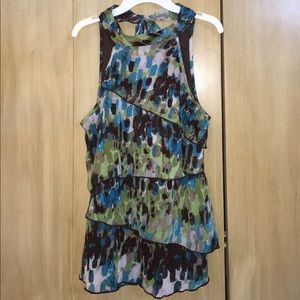 IZ Byer Multi-colored sleeveless Blouse